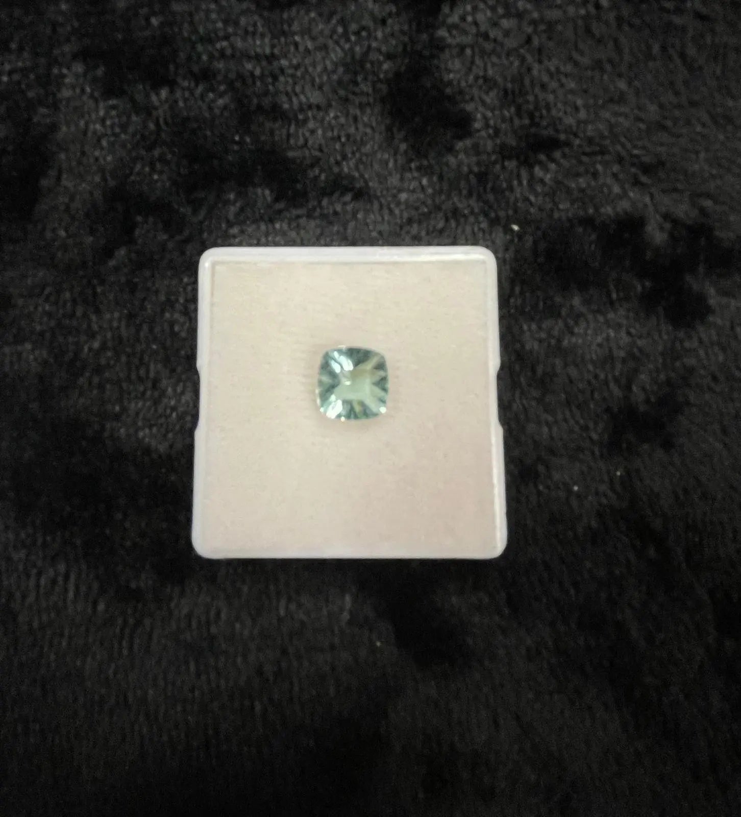AAA+ Certified Natural 1 Piece Green-Blue Fluorite Cushion Cut Shaped Gemstone, Weight: 4 ct, Size 9x9 ABC Jewelries
